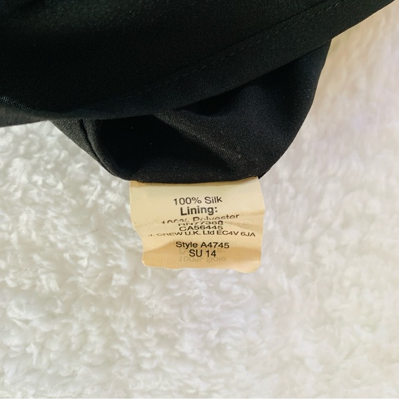 Madewell Drawstring Racerback 100% Silk Daybreak Dress in Black | Size 10 - Picture 7 of 8